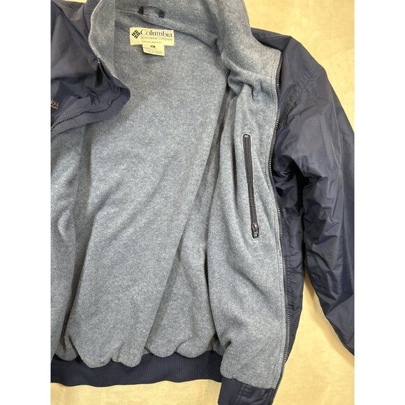 Columbia Coat Mens XL Tall Blue Full-Zip Jacket Fleece Lined Vintage - Picture 3 of 9